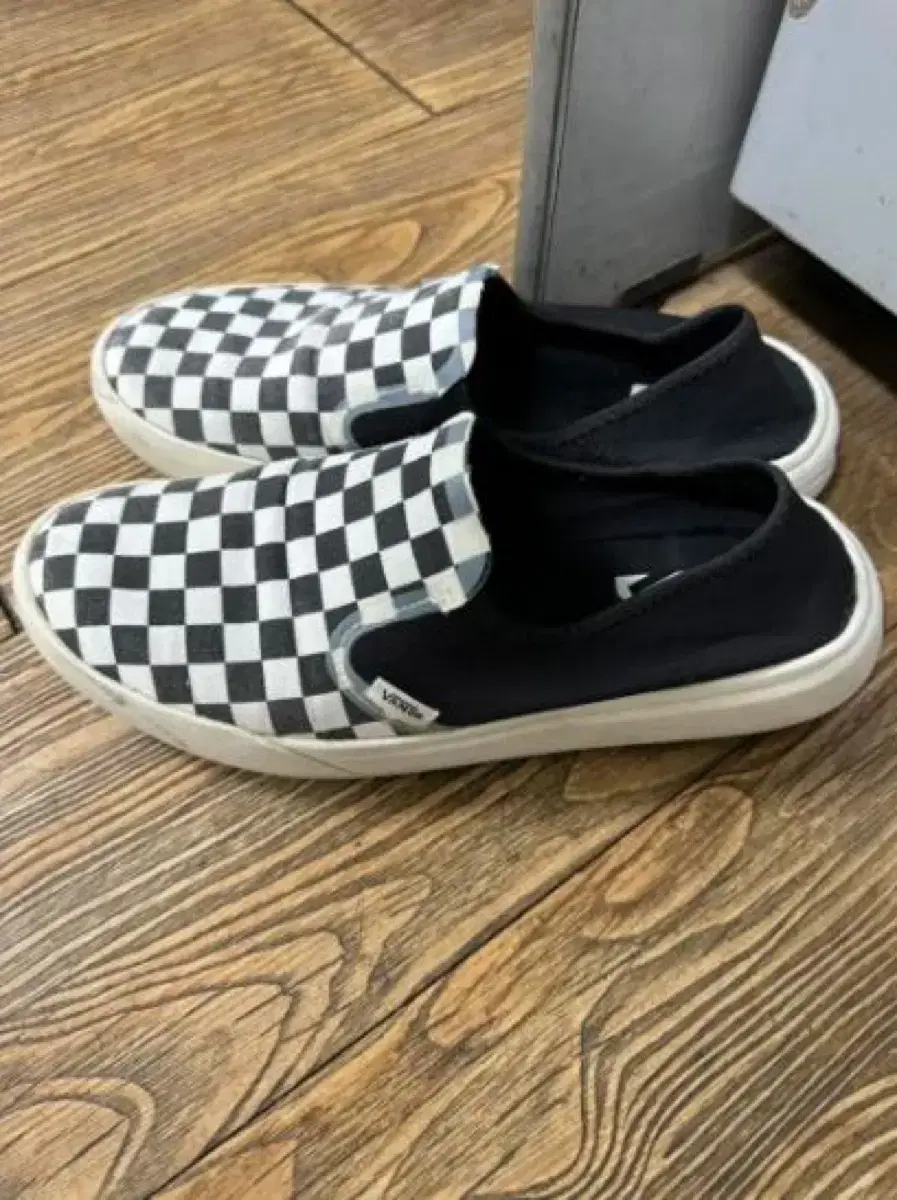 반스 VANS 체커보드 슬립온 270 컴피쿠쉬 뮬